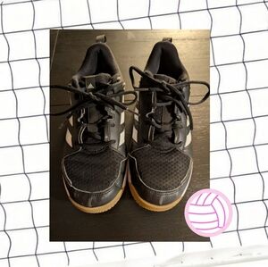 Women's black And white Volleyball Adidas Shoes